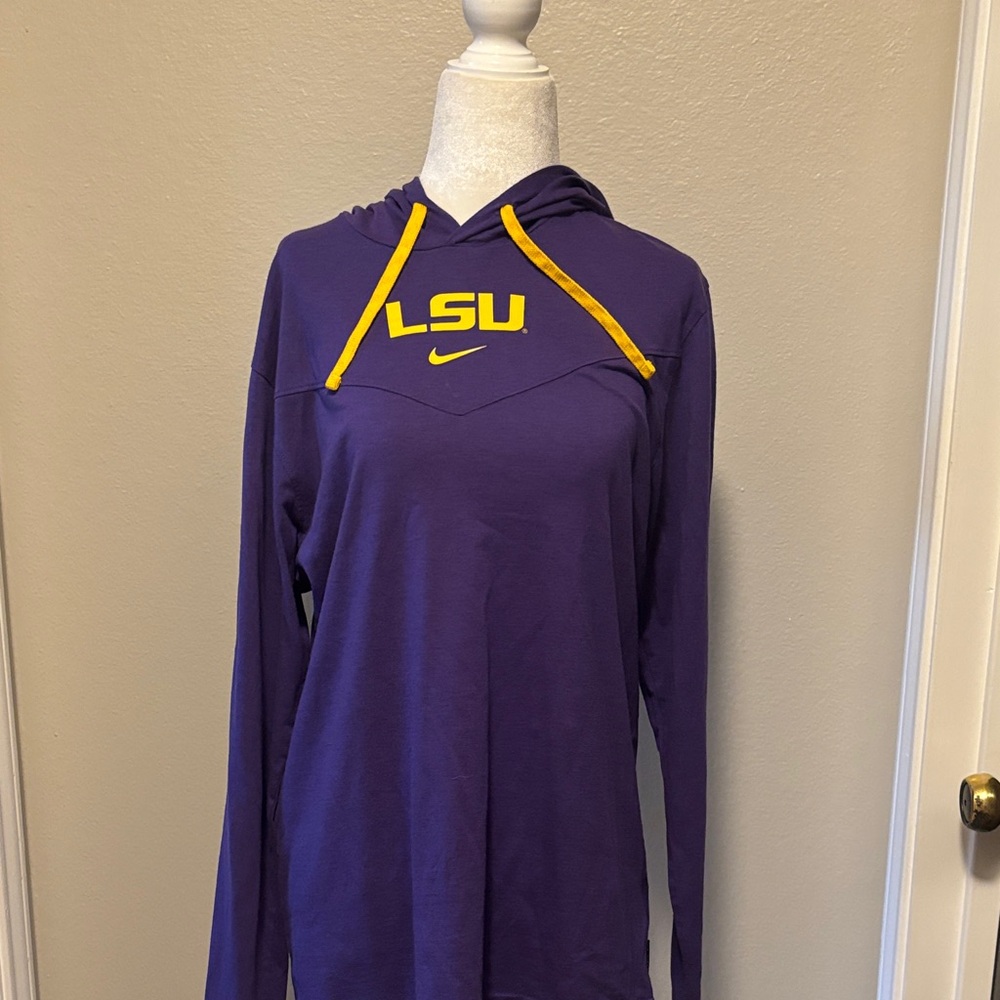 Nike Purple and Yellow LSU Hoodie